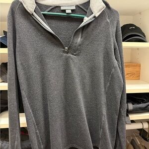 Free Fly Apparel Men's Charcoal Zip-Up Sweater